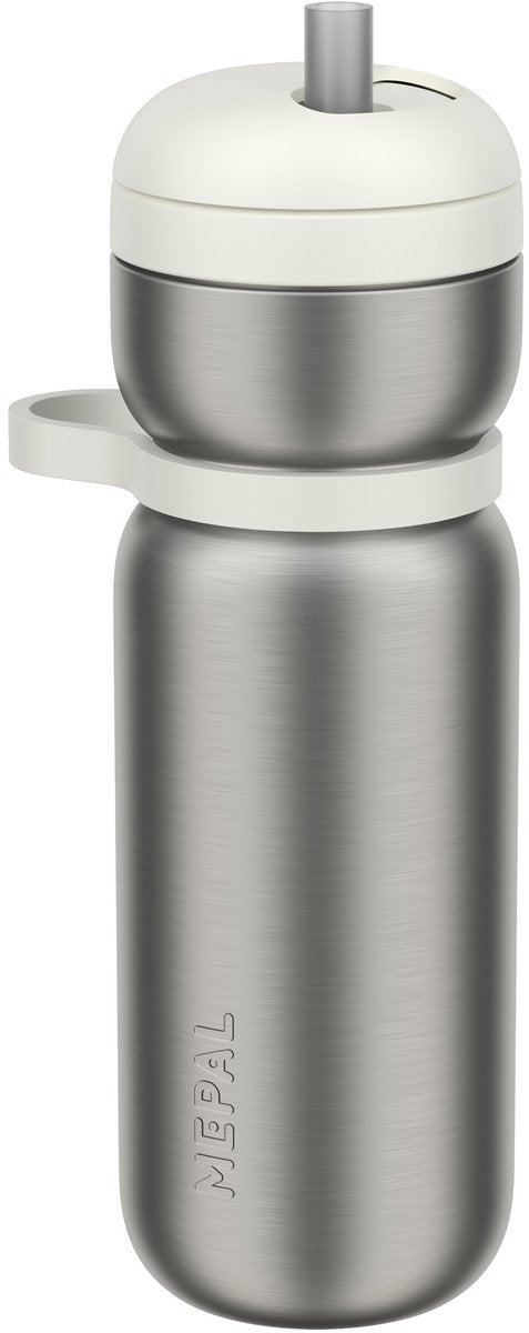 Gourde isotherme Mepal twist sport - 600 ml - twist and drink - étanche et isotherme : 6 heures au chaud. 10 heures au froid - passe au lave-vaisselle - gourdes - céramique blanche