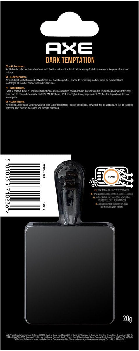 Axe mini évent tentation sombre