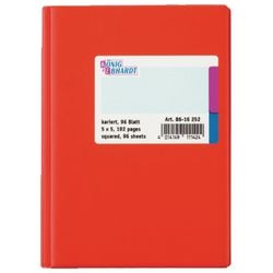 Livre à colonnes könig ebhardt a6 105x148mm rouge 96 feuilles lignées par livre