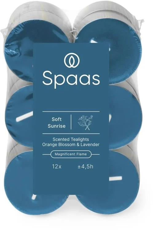 Spaas 1074081 - 12 bougies chauffe-plat parfumées - lever de soleil doux | 10 pièces