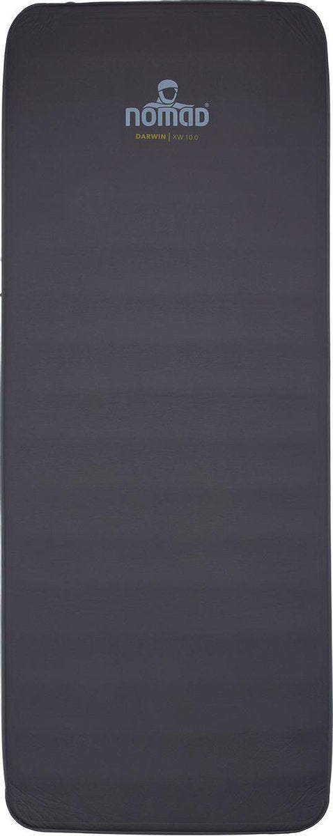 Matelas de couchage Nomad ® darwin xw 10.0 autogonflant | 198 cm x 77 cm | gris foncé | 10 cm d'épaisseur | extra large | avec housse