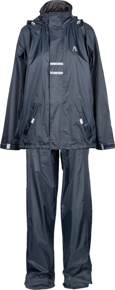 Combinaison de pluie Ralka imperméable et respirante - junior - réflexion - marine - 116