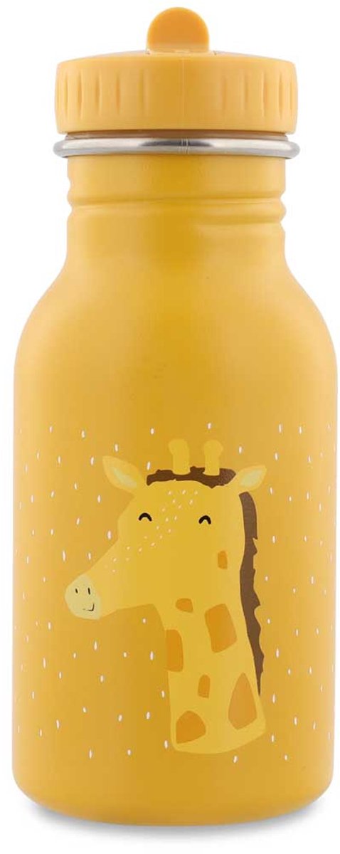 Gourde Trixie – mr. girafe – gourde en inox pour enfant – 350ml – gourde étanche – jaune – girafe