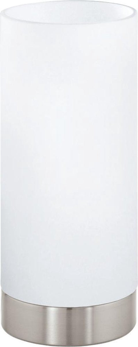 Lampe de table Eglo damasco 1 - e27 - 21,5 cm - gris blanc