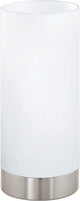 Lampe de table Eglo damasco 1 - e27 - 21,5 cm - gris blanc