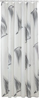 Oiseaux en peau de phoque - rideau de douche 180x200 cm - polyester - noir et blanc