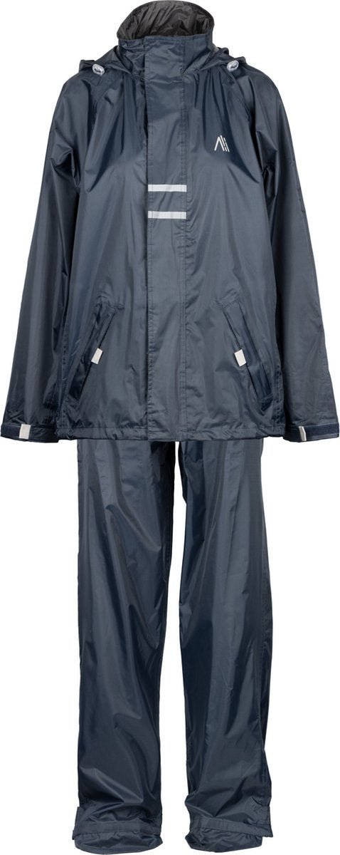 Combinaison de pluie Ralka imperméable et respirante - senior - réflexion - marine - l