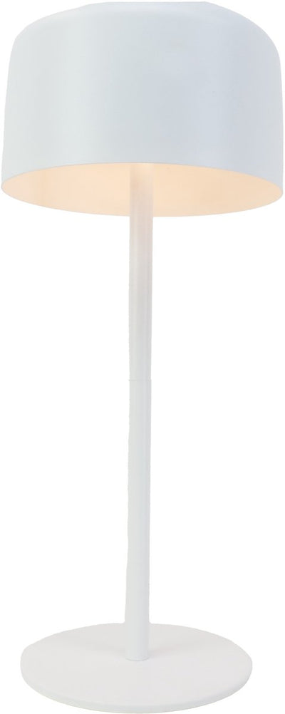 Lampe de table Eglo roccanova - rechargeable (jusqu'à 22 heures de lumière) - solaire - 30 cm - blanc - sans fil - dimmable - intérieur et extérieur
