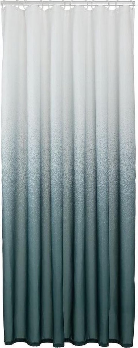 Mélange peau de phoque - rideau de douche 180x200 cm - polyester - vert blanc