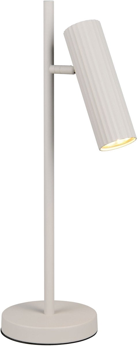 Trio soka - lampe de table - gris chaud - excl. 1x gu10 5 w - interrupteur à cordon