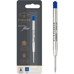 Recharge moyenne Parker Quinkflow bleu 0,7 mm