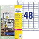 Ty étiquettes avery zweckform heavy du 960 pièces blanc