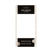 Bougie LED réaliste Lumineo avec mèche de cire et effet flamme ø7,5x13,5cm blanche avec minuterie 6 heures, alimentée par batterie - afbeelding 2