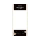 Bougie LED réaliste Lumineo avec mèche de cire et effet flamme ø7,5x20cm rouge avec minuterie 6 heures, fonctionne sur batterie - afbeelding 2
