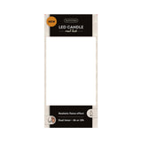 Bougie LED réaliste Lumineo avec mèche de cire et effet flamme ø7,5x20cm or avec minuterie 6 heures, fonctionne sur batterie - afbeelding 2