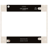 Bougie LED réaliste Lumineo 3 pièces avec mèche en cire et effet flamme Ø7,5 hauteur 9,5-13,5-20cm noir avec minuterie fonctionne sur télécommande et batterie - afbeelding 2