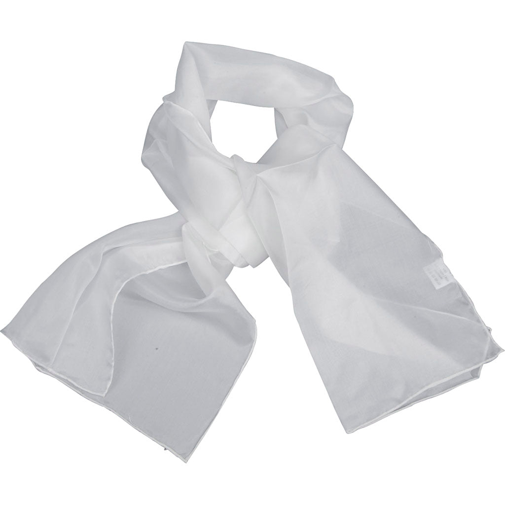 Foulard en soie Creativ company, taille 35x130 cm, pongé 5, 22 g, 1 pièce