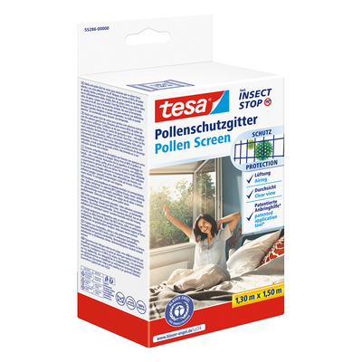 Tesa 1074290 - Insect Stop Premium 2-en-1 Pollen et Vliegenhor 1,3m x 1,5m | 1 pièce