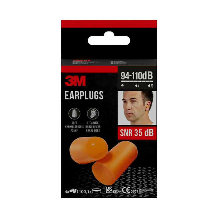 3m 1061816 - bouchon d'oreille 1100c 4pr | 6 pièces