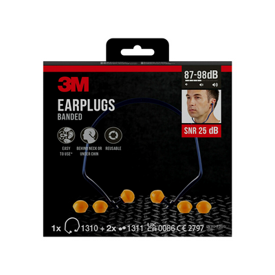 3m 1060484 - aide auditive avec paire de bouchons d'oreilles supplémentaire | 3 pièces