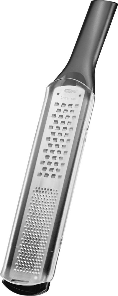 Gefu Rafino râpe fine et grossière 32,4 cm – 2 en 1 – découpée au laser – acier inoxydable