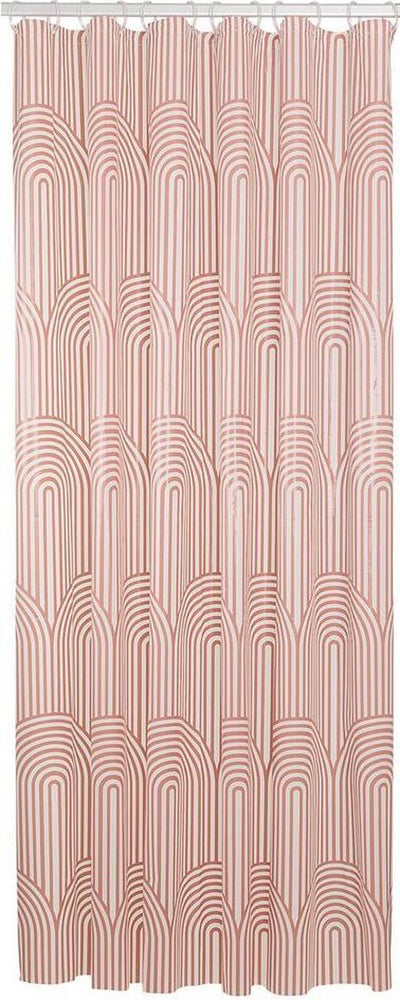Rideau de douche Sealskin brave 180x200 cm - peva - blanc rose foncé (anneaux disponibles séparément)