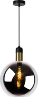 Lucide julius - suspension - ø 28 cm - 1xe27 - fumé