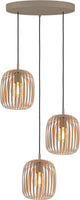 Lampe à suspension Eglo romazzina - e27 - ø 46 cm - couleur sable