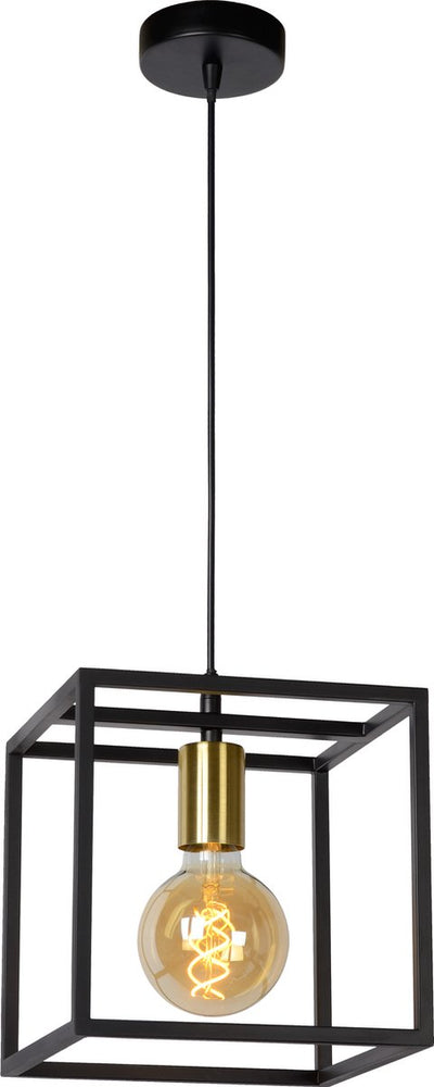 Lucide ruben - lampe suspendue - 1xe27 - noir