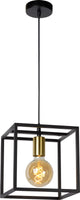 Lucide ruben - lampe suspendue - 1xe27 - noir