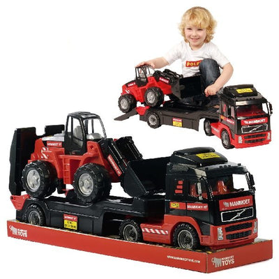 Polsie Polesie Mammoet Volvo Truck + Remorque + excavatrice