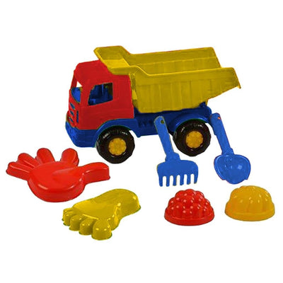 Cavallino Toys Cavallino Classic Tipping Truck with Beach Set, 6dlg.