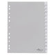 Onglets durables 6442 polypropylène a4 230x297mm gris 15 onglets