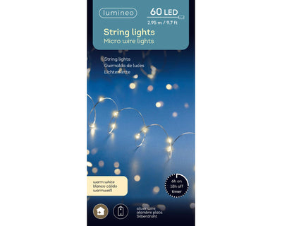 Guirlande lumineuse Lumineo 60 LED blanc chaud