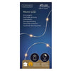 Cordon micro LED Lumineo argent195cm 40l