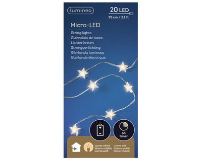 Lumineo micro étoile lumineuse LED 95cm 20l