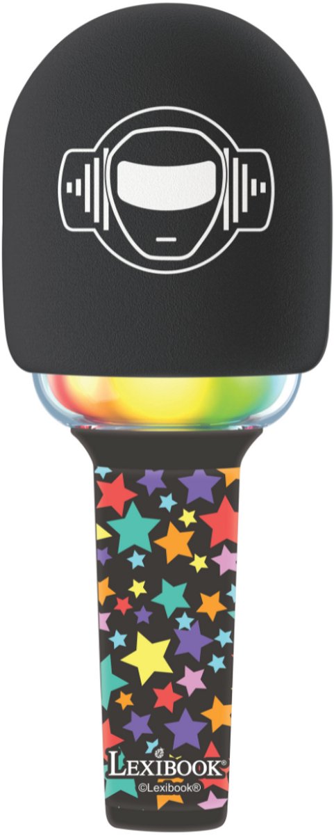 Microphone karaoké sans fil Bluetooth Lexibook avec effets sonores et lumineux