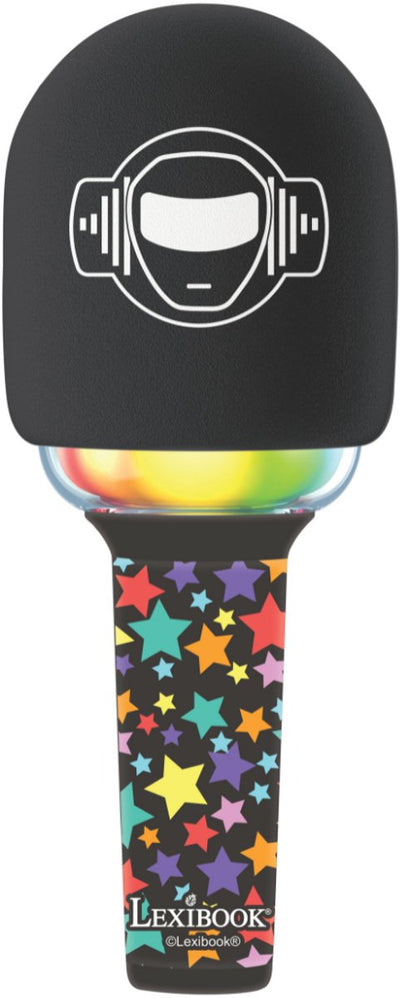 Microphone karaoké sans fil Bluetooth Lexibook avec effets sonores et lumineux