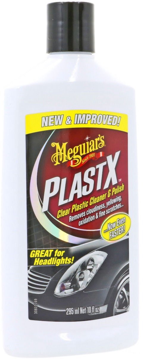 Meguiar's plastx Cleaner Polish - élimine les rayures et la saleté - pour plastique transparent - 296 ml