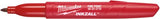 Milwaukee accessoires marqueur à pointe fine - rouge - 1pc - 48223170 - afbeelding 2
