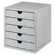 Commode han 27,5x33x32cm gris clair