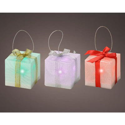 Cadeau pendentif de Noël Lumineo avec éclairage LED