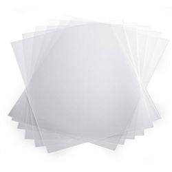 Couvertures arrière à pince durables 30cm transparentes 100 feuilles a4