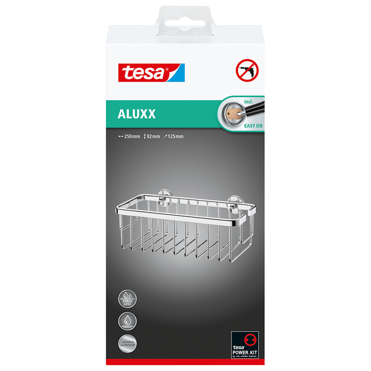 Tesa 1061443 - aluxx simple 9,2x25x12,5 | 1 pièce