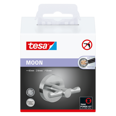 Tesa 1061429 - crochet pour peignoir lune | 1 pièce