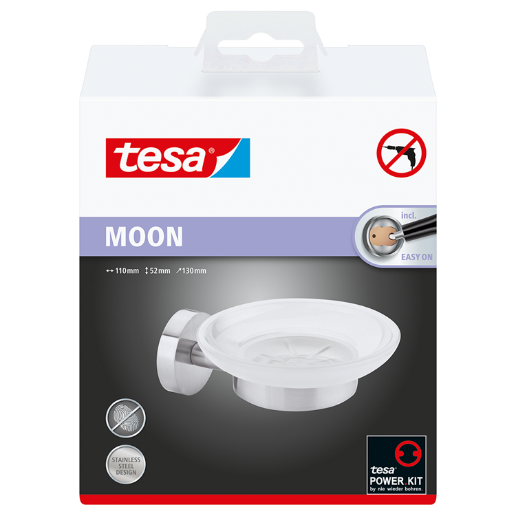 Tesa 1062568 - porte-savon lune | 1 pièce