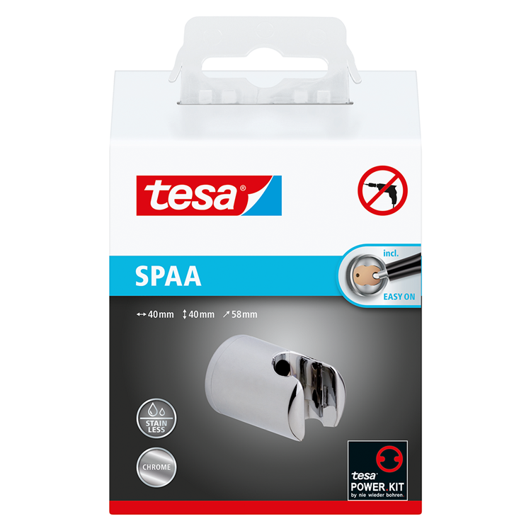 Tesa 1062573 - support de pomme de douche spaa | 4 pièces