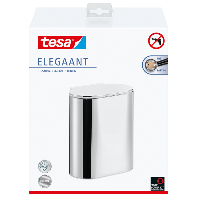 Tesa 1066812 - poubelle cosmétique élégante | 1 pièce