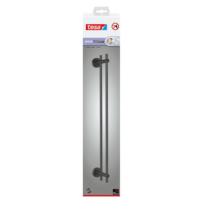 Tesa 1072309 - porte-serviettes moon graphite double | 2 pièces