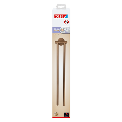 Tesa 1072313 - porte-serviettes lune en bronze à 2 bras | 2 pièces